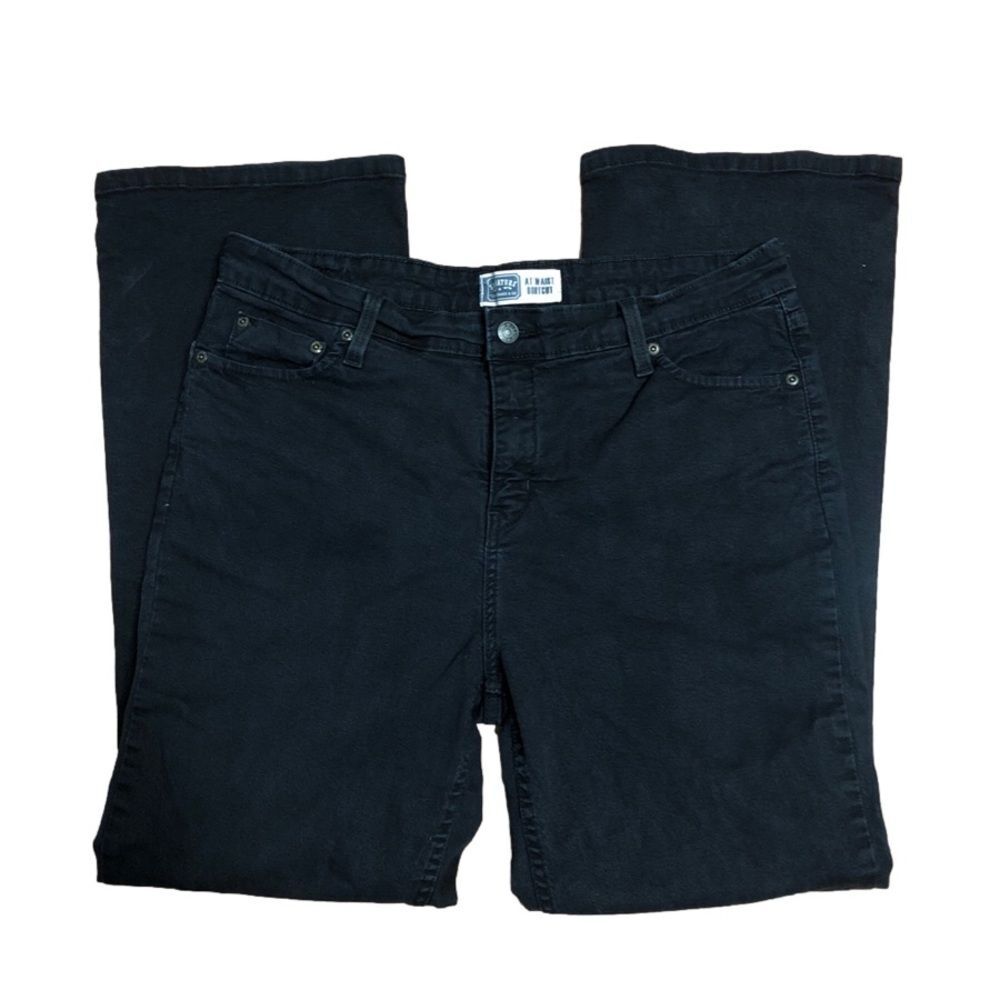 P168 Black Levi’s At Waist Boot Cut Size 16